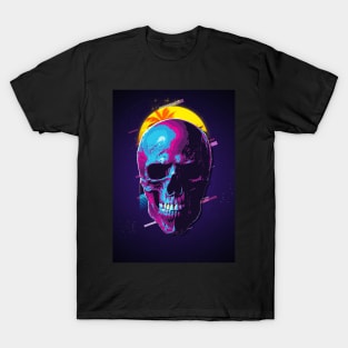 Skull retro80s T-Shirt